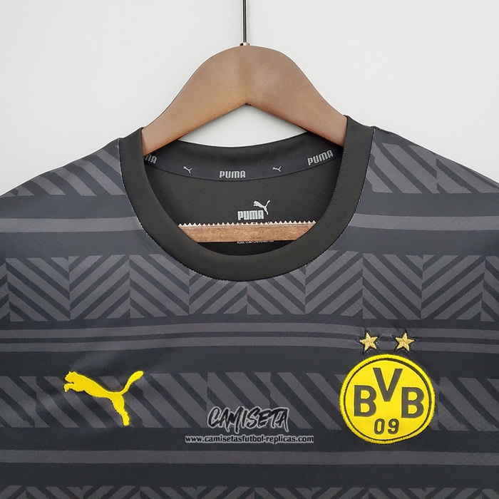 Camiseta Pre Partido del Borussia Dortmund 2022 Negro